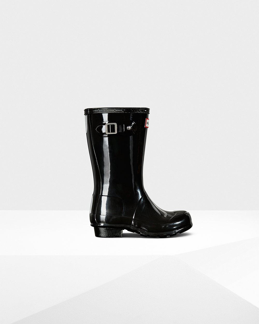 Botas De Agua Hunter Niños Original Big Gloss - Negras - Argentina 9801MWDUS